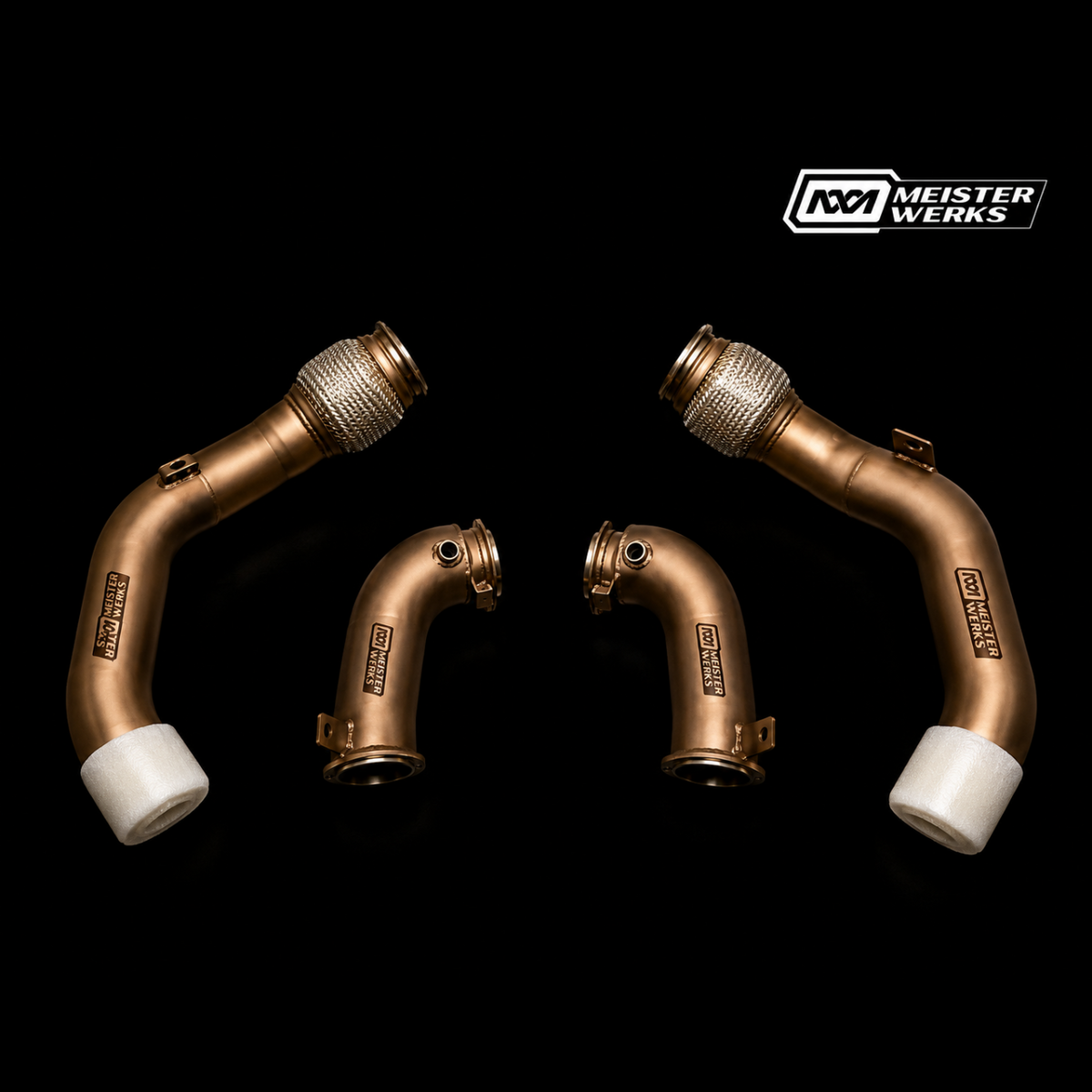 Meisterwerks F90 M5/M8  Ceramic-Coated Performance Downpipes