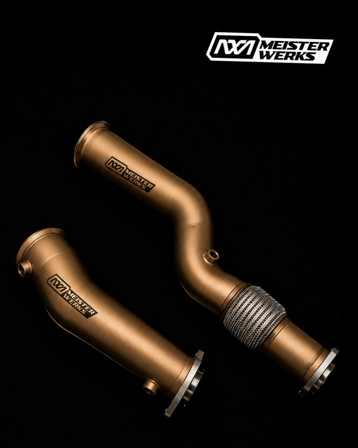 Meisterwerks BMW M3/M4 S58 Ceramic Coated Racing Downpipes